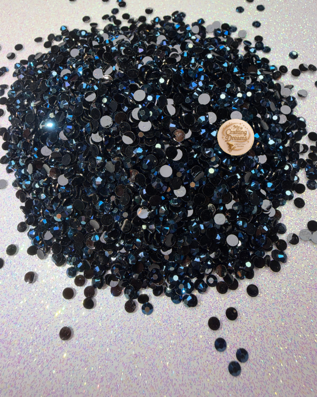 Midnight Seduction (Navy AB Resin Rhinestones)