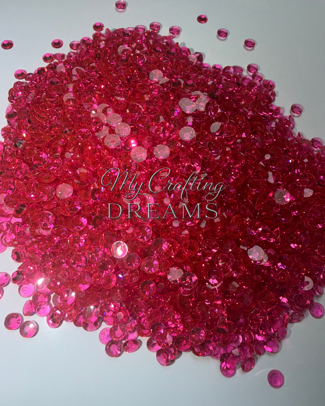 Pink Voltage (Rose Resin Transparent Rhinestones)