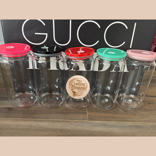16oz Plastic Tumblers with Color Lids – Clearance