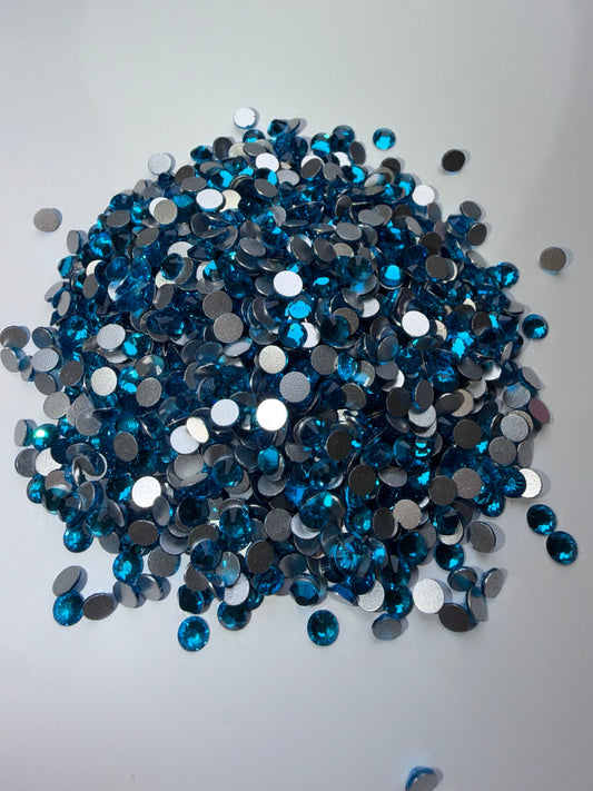 Capri Dreams Capri Blue non-hotfix flatback glass rhinestones